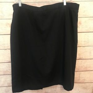 NWT Worthington 26WP Lined Black Skirt
